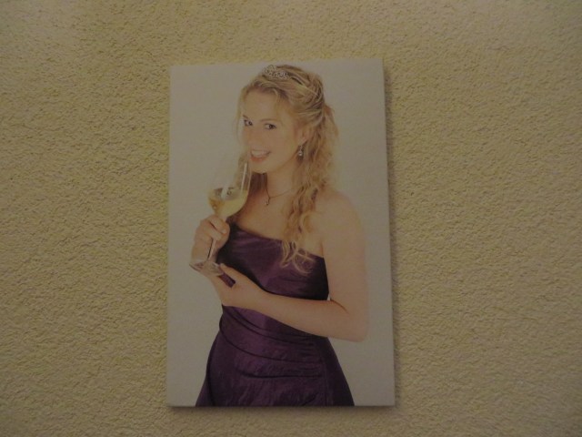 Julia, when she was Zell's wine princess at age 16